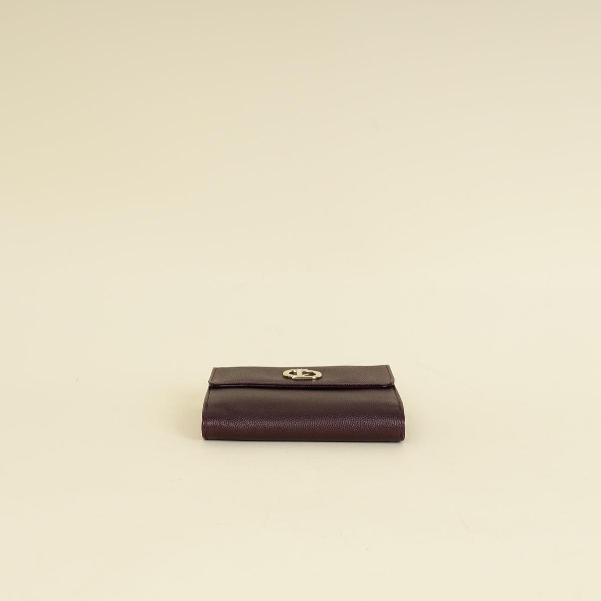 Christian Dior Dark Violet CD Leather Wallet