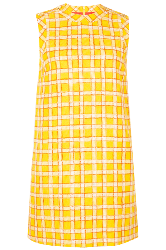GUCCI Dress Check Yellow