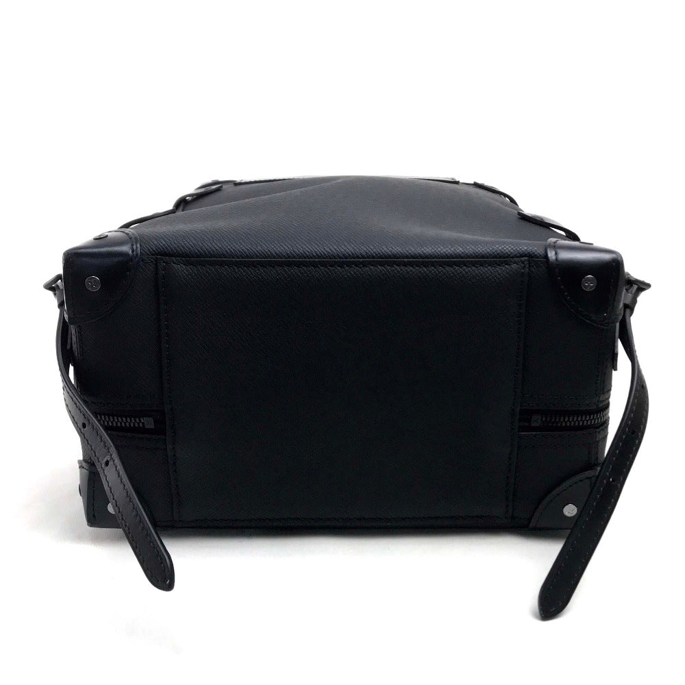LOUIS VUITTON Backpack M30337 Taiga Leather black taiga rainbow Soft Trunk Backpack PM mens  d