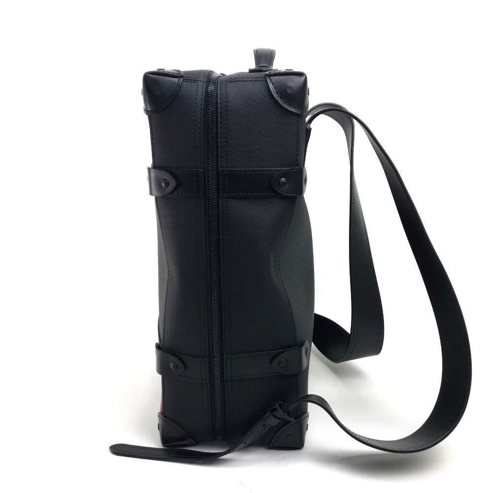LOUIS VUITTON Backpack M30337 Taiga Leather black taiga rainbow Soft Trunk Backpack PM mens  d