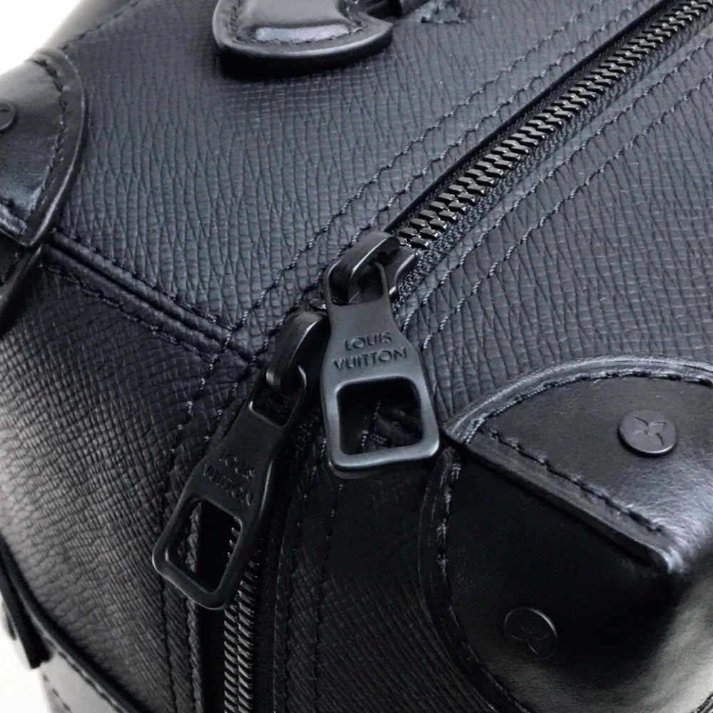 LOUIS VUITTON Backpack M30337 Taiga Leather black taiga rainbow Soft Trunk Backpack PM mens  d
