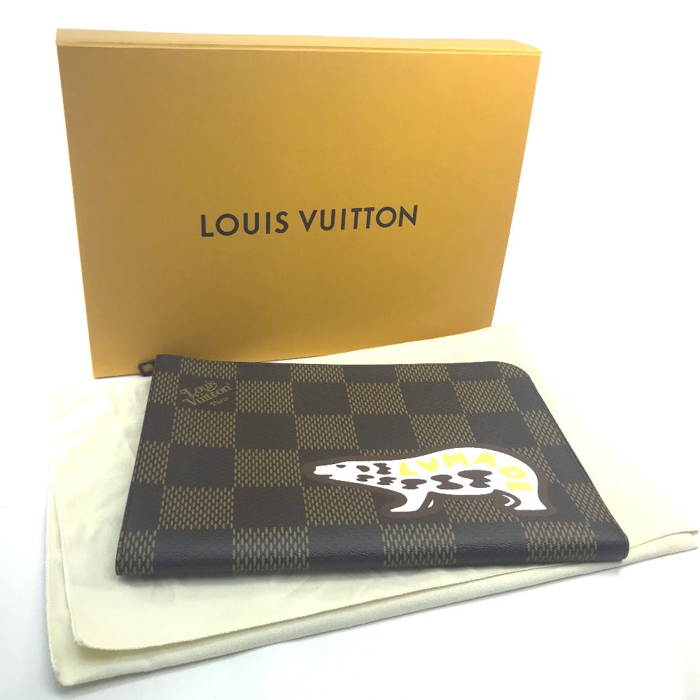 LOUIS VUITTON Clutch bag N60390 Damier canvas Brown Damier Giant Pochette Jules mens  d