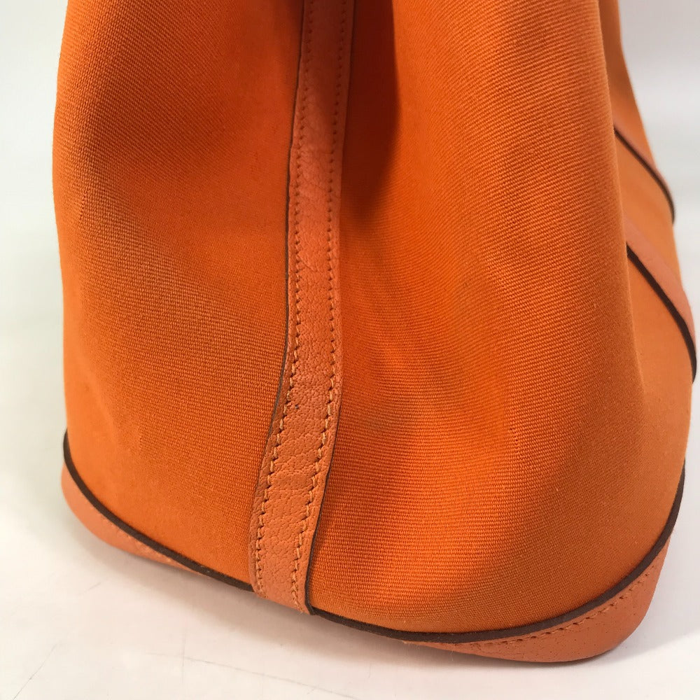 HERMES Tote Bag Towar Office / Leather Orange Garden party PM Women  d