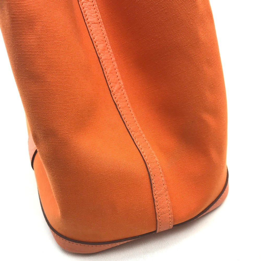 HERMES Tote Bag Towar Office / Leather Orange Garden party PM Women  d
