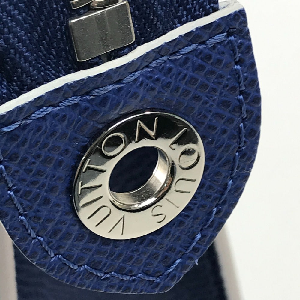 LOUIS VUITTON business bag M30399 Taiga Leather blue Taiga Pochette Voyage MM mens  d