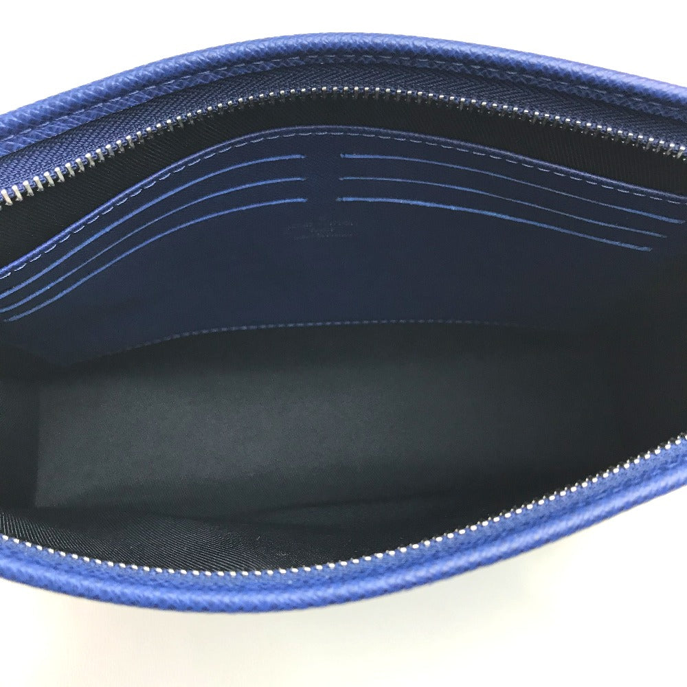 LOUIS VUITTON business bag M30399 Taiga Leather blue Taiga Pochette Voyage MM mens  d