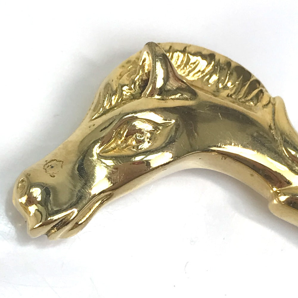 HERMES Bangle Gold Plated gold Accessories Shuval horse horse Women  d