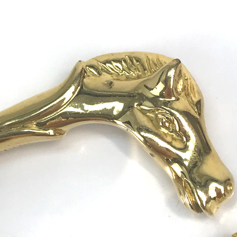 HERMES Bangle Gold Plated gold Accessories Shuval horse horse Women  d