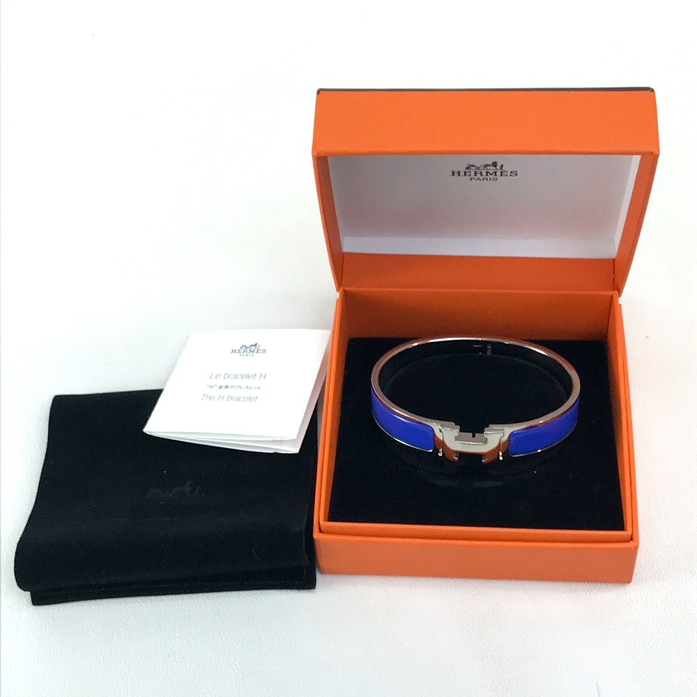HERMES Bangle metal Blue / Silver Click crack PM Women  d