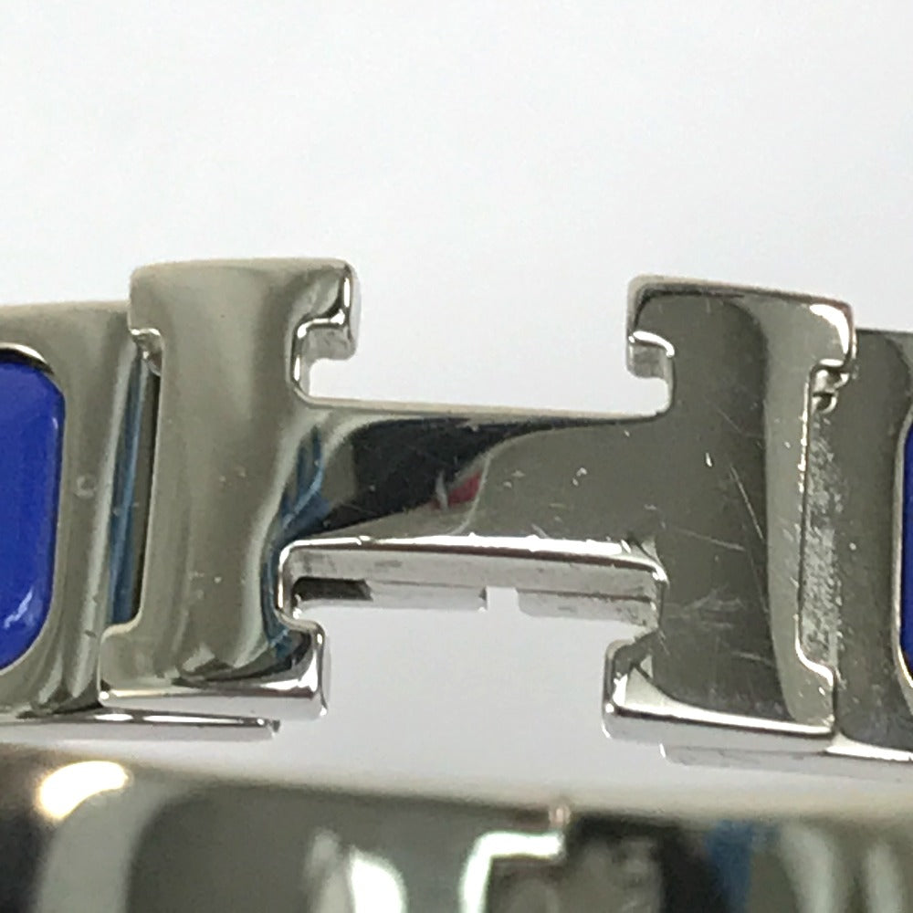 HERMES Bangle metal Blue / Silver Click crack PM Women  d