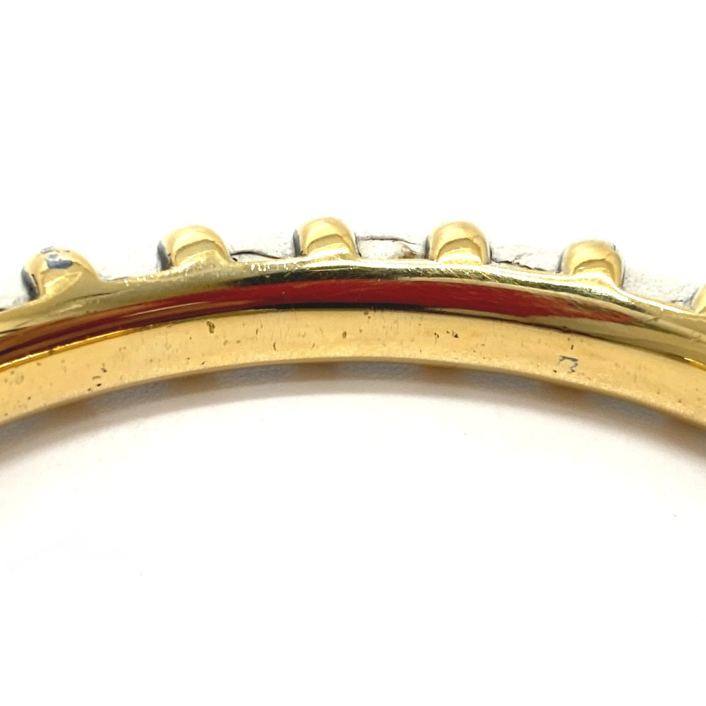 HERMES Bangle Metal, Leather white Horseshoe vintage Women  d
