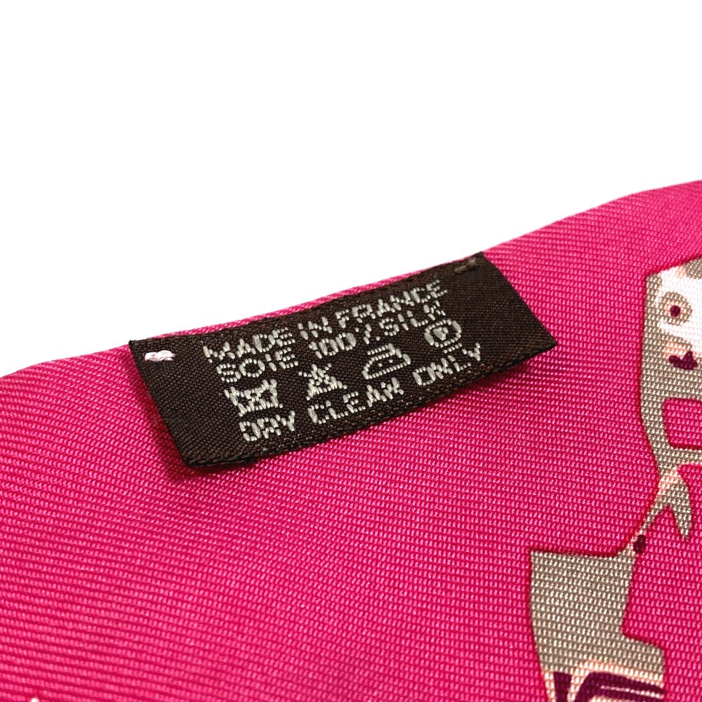 HERMES scarf silk pink Fashion Accessories Overall handle Women  d