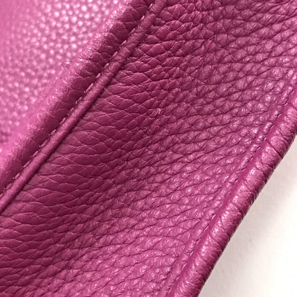 HERMES Shoulder Bag Taurillon Clemence Purple type Evelyn3 PM Troyes Women  d