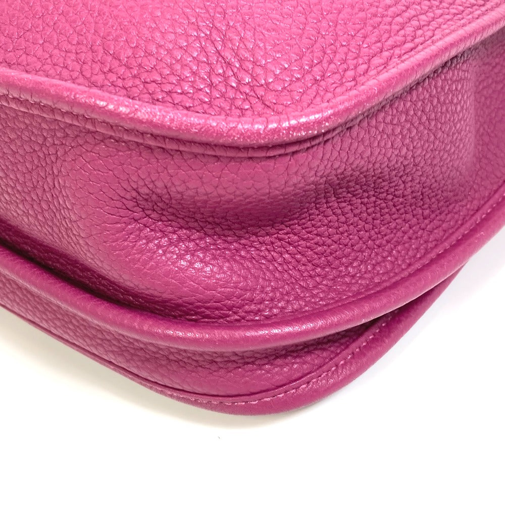 HERMES Shoulder Bag Taurillon Clemence Purple type Evelyn3 PM Troyes Women  d