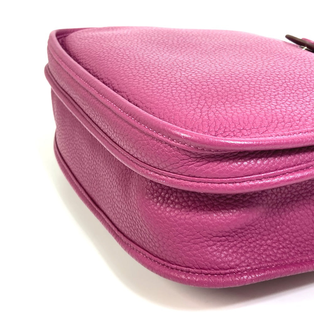 HERMES Shoulder Bag Taurillon Clemence Purple type Evelyn3 PM Troyes Women  d