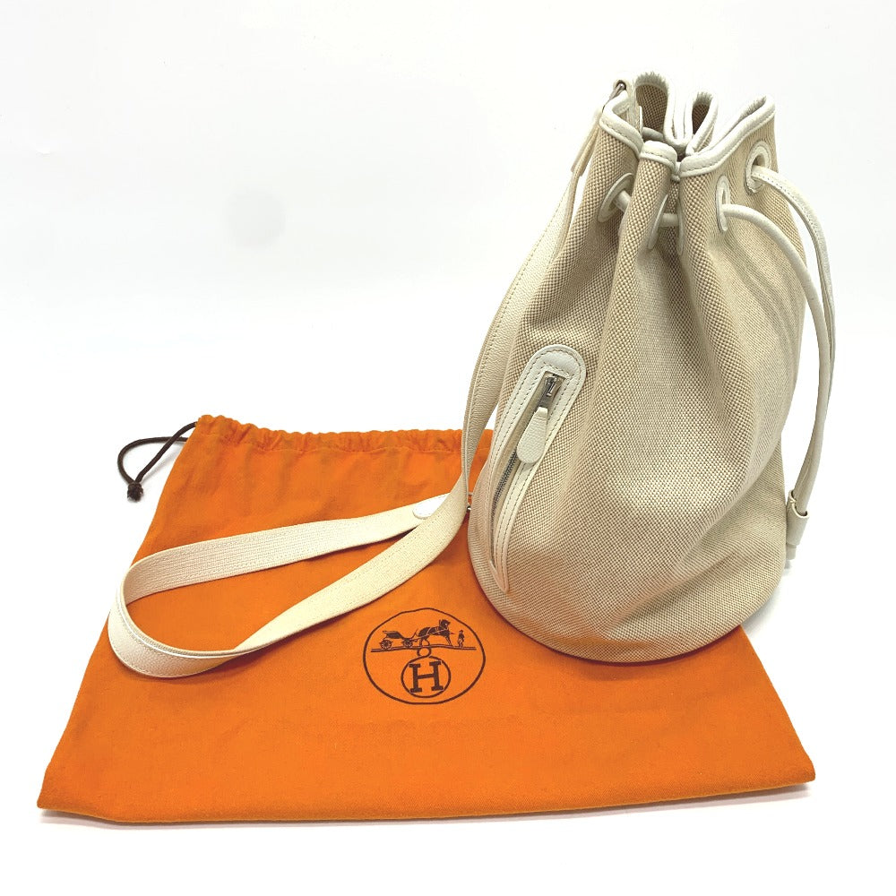 HERMES Shoulder Bag Towar Officier / Leather Ivorytype Shoulder Sac Marine Receive PM Women  d