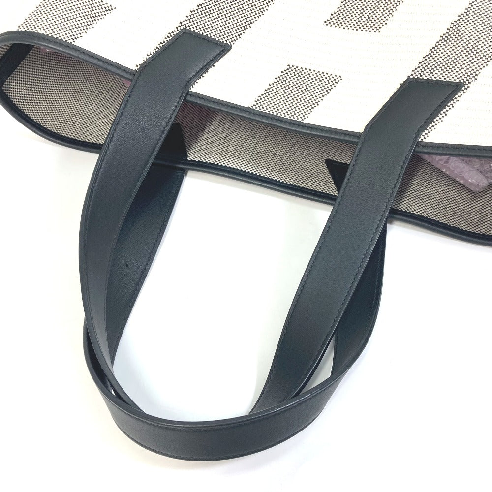 HERMES Tote Bag Canvas, Vaux Swift Black / White / Gray Hippo Bias H 40 Ambier GM Women  d