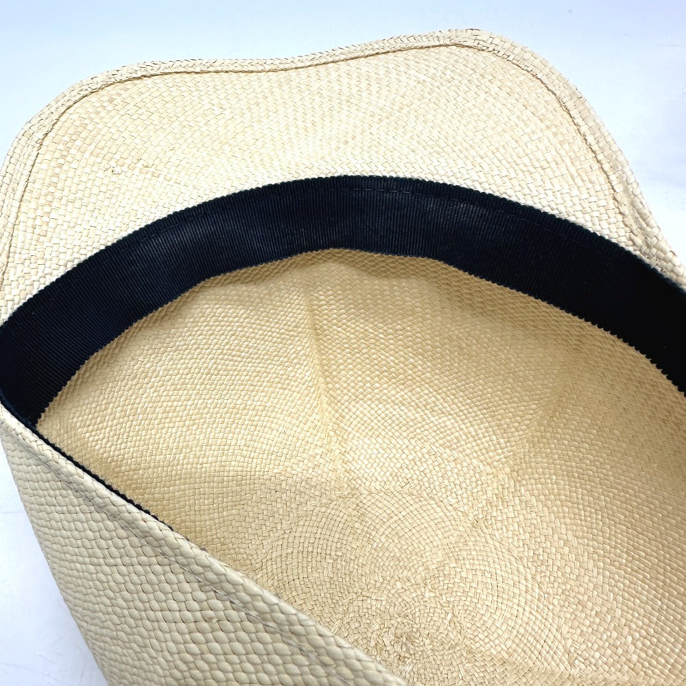 HERMES cap Cotton, Viscose beige Panama Brisa Newsboy Cap Riley unisex(Unisex) 58  d
