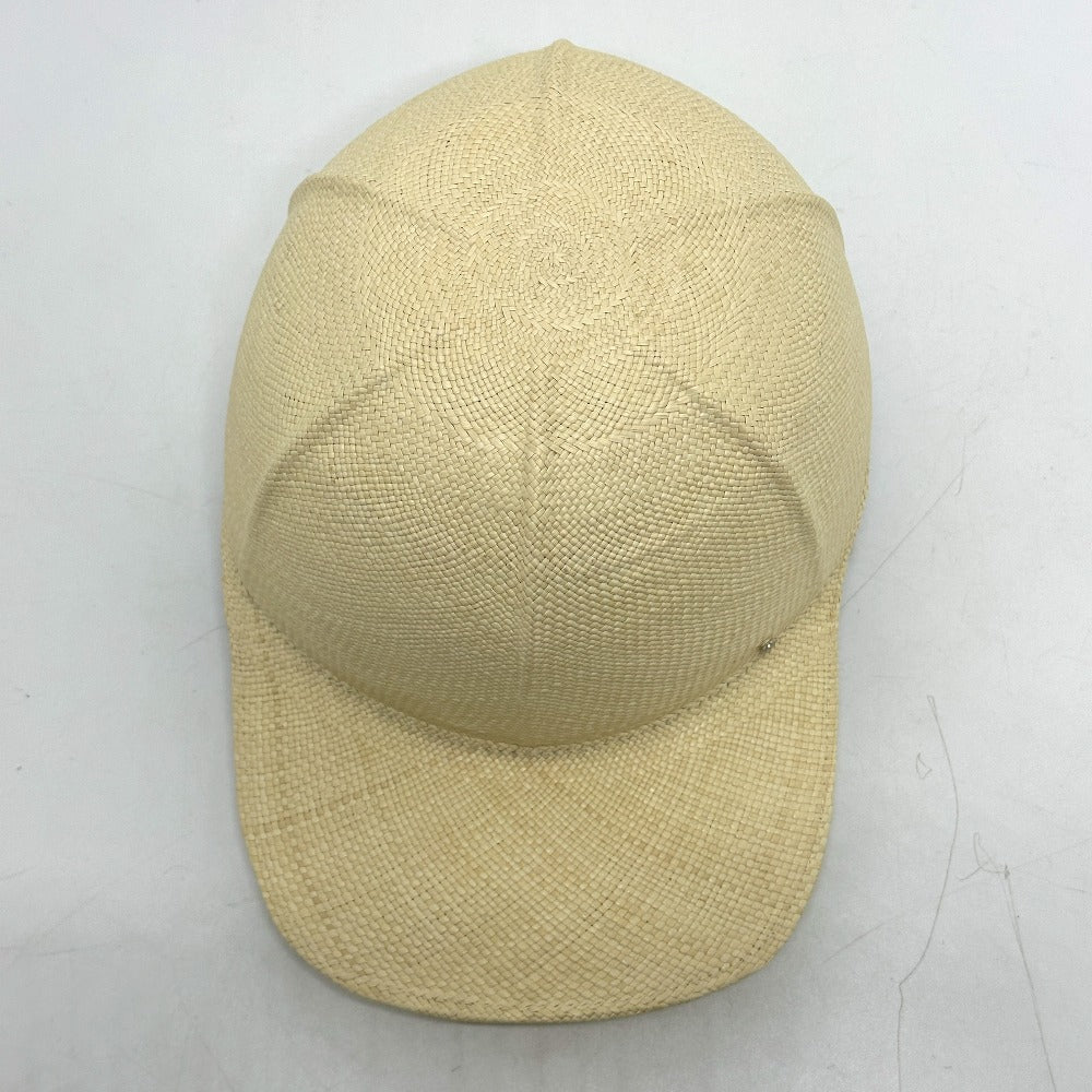 HERMES cap Cotton, Viscose beige Panama Brisa Newsboy Cap Riley unisex(Unisex) 58  d