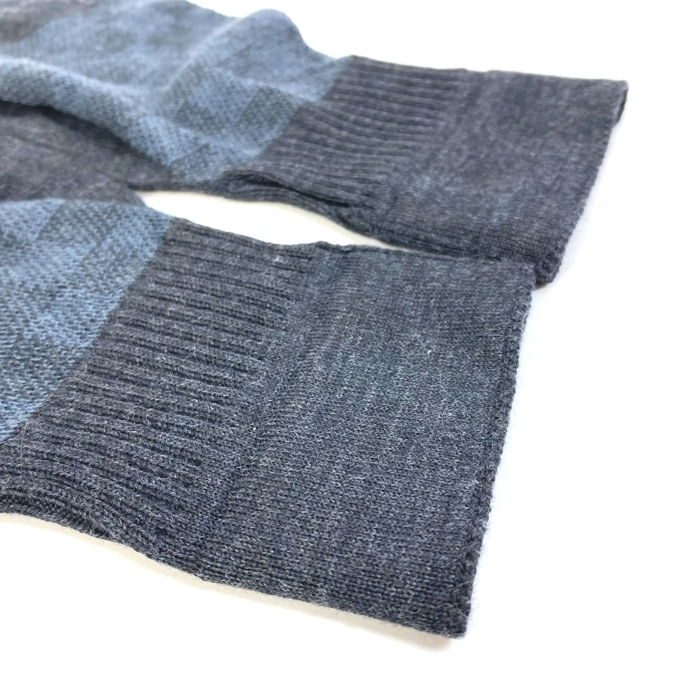 LOUIS VUITTON Glove M70008 Wool, Elastane Gray type Damier Grafitte Damier Gon Petit mens