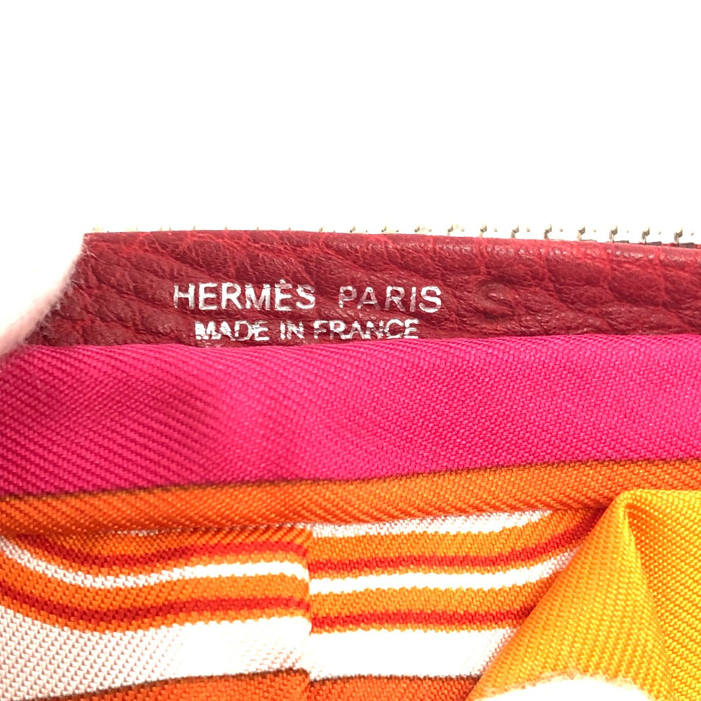 HERMES Tote Bag Buffel Skipper / Silk Red silky pop handbag Brides de Gala Women  d