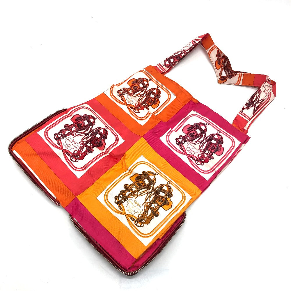 HERMES Tote Bag Buffel Skipper / Silk Red silky pop handbag Brides de Gala Women  d