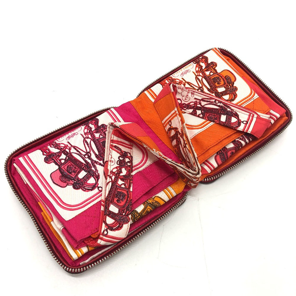 HERMES Tote Bag Buffel Skipper / Silk Red silky pop handbag Brides de Gala Women  d