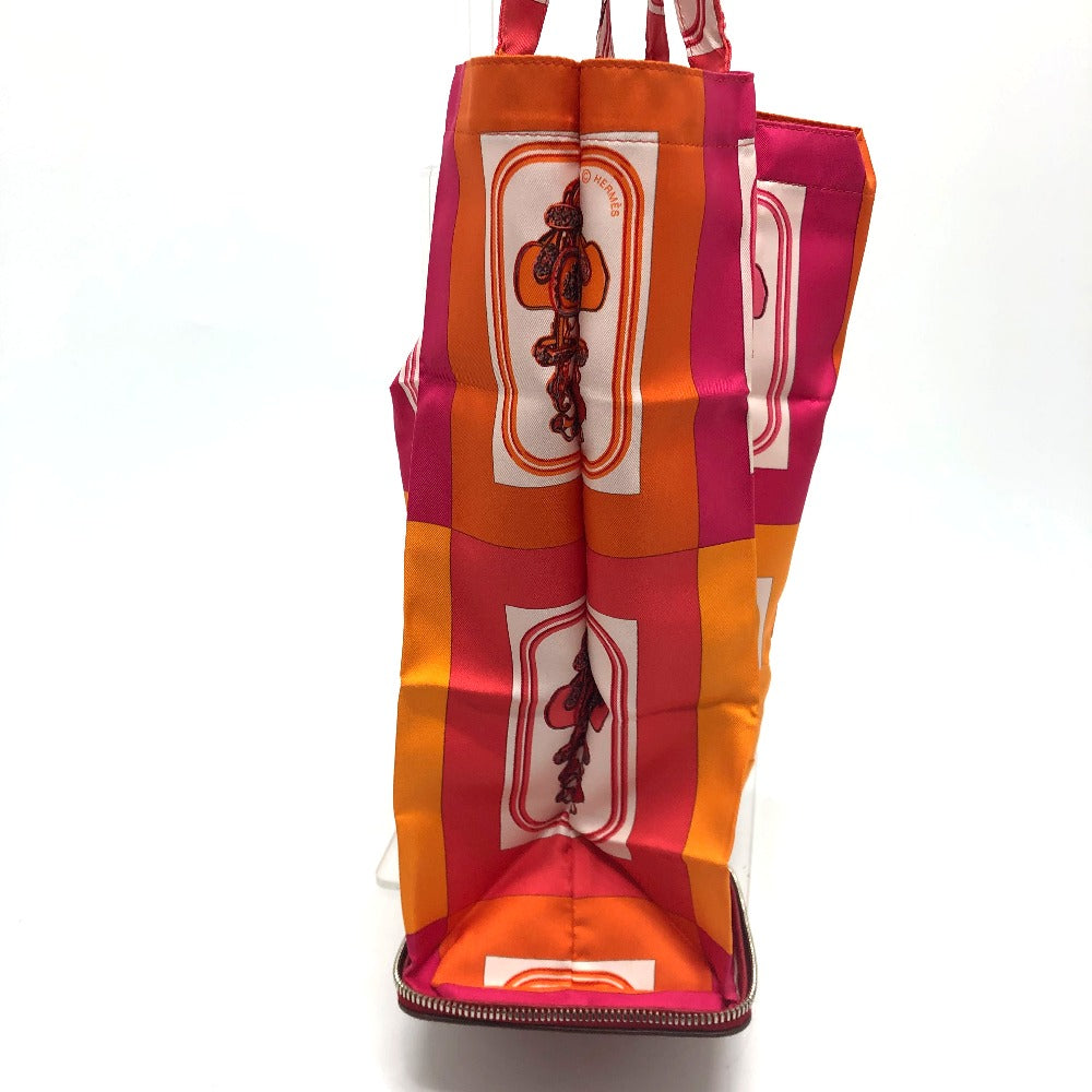 HERMES Tote Bag Buffel Skipper / Silk Red silky pop handbag Brides de Gala Women  d