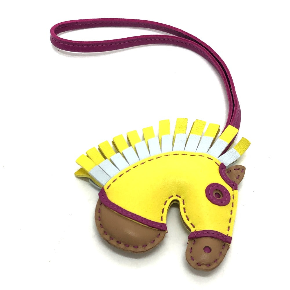 HERMES Bag charm Anyo Miro yellow Gigi Camaille sylvest/horse/zebra Women  d