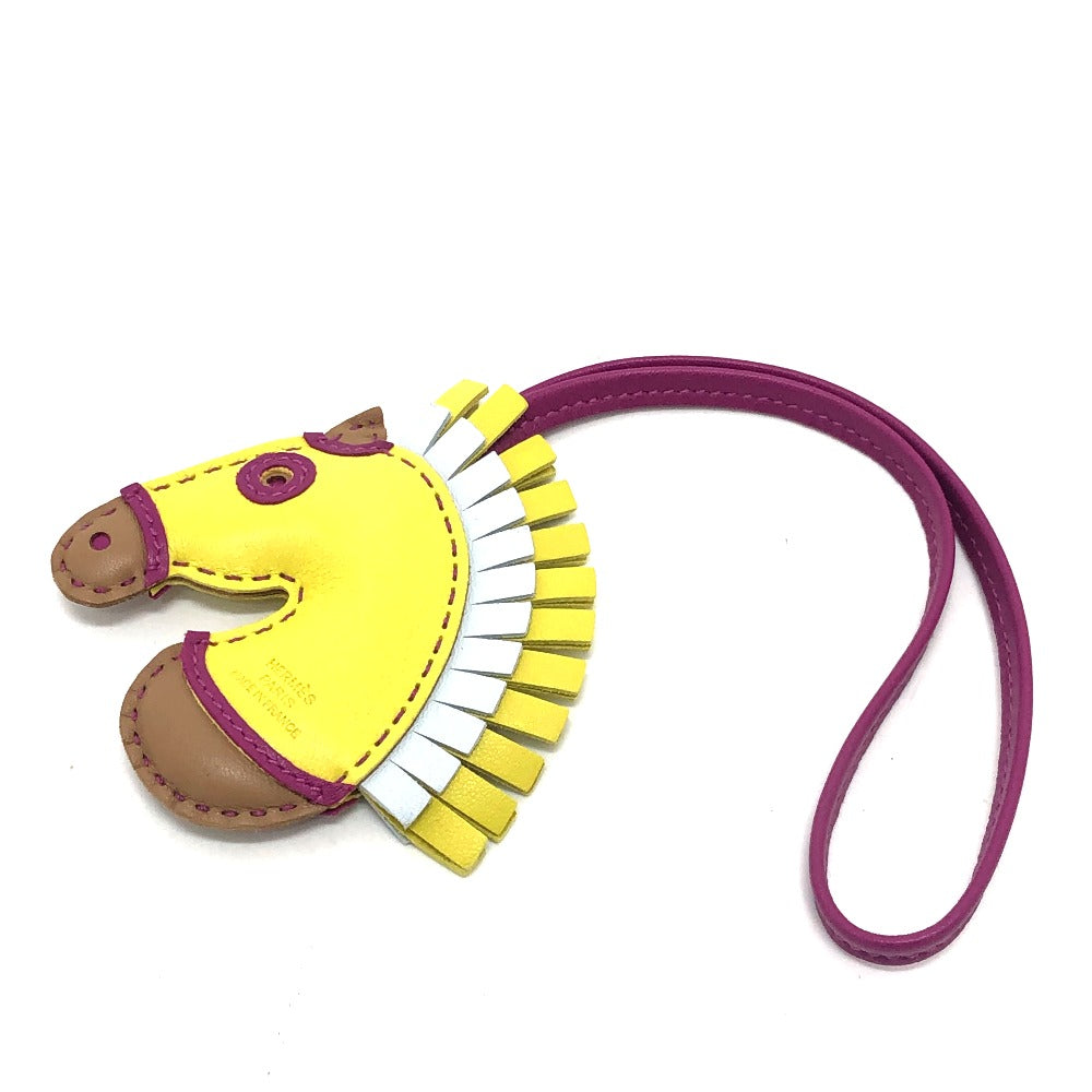 HERMES Bag charm Anyo Miro yellow Gigi Camaille sylvest/horse/zebra Women  d