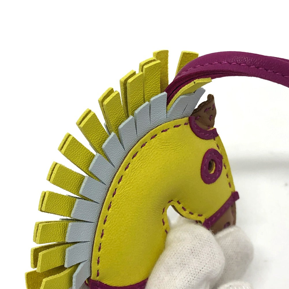 HERMES Bag charm Anyo Miro yellow Gigi Camaille sylvest/horse/zebra Women  d