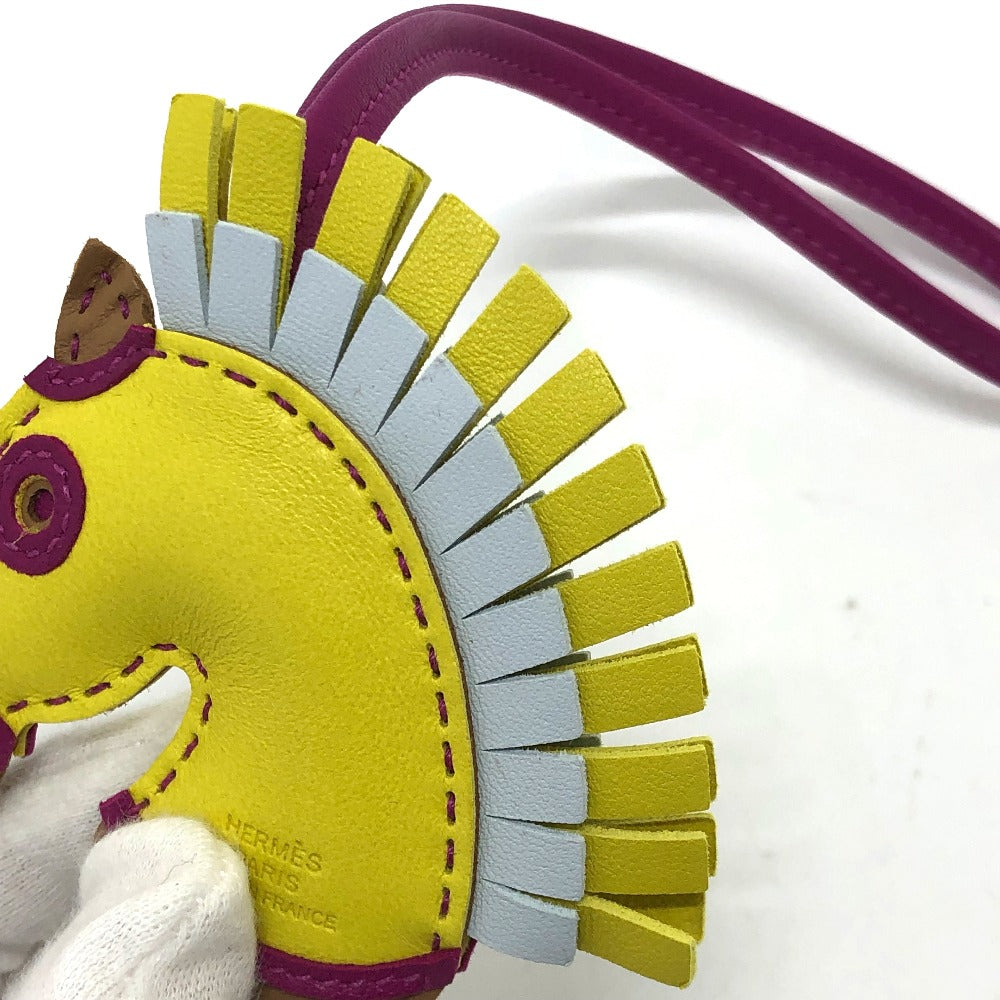 HERMES Bag charm Anyo Miro yellow Gigi Camaille sylvest/horse/zebra Women  d