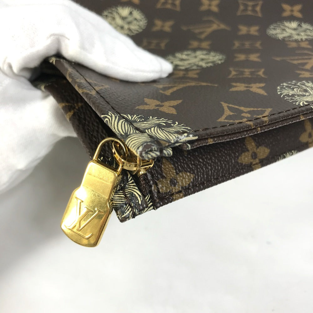 LOUIS VUITTON Clutch bag M41513 Monogram canvas Brown Monogram Christopher Nemeth Rope Pochette Voyage mens  d
