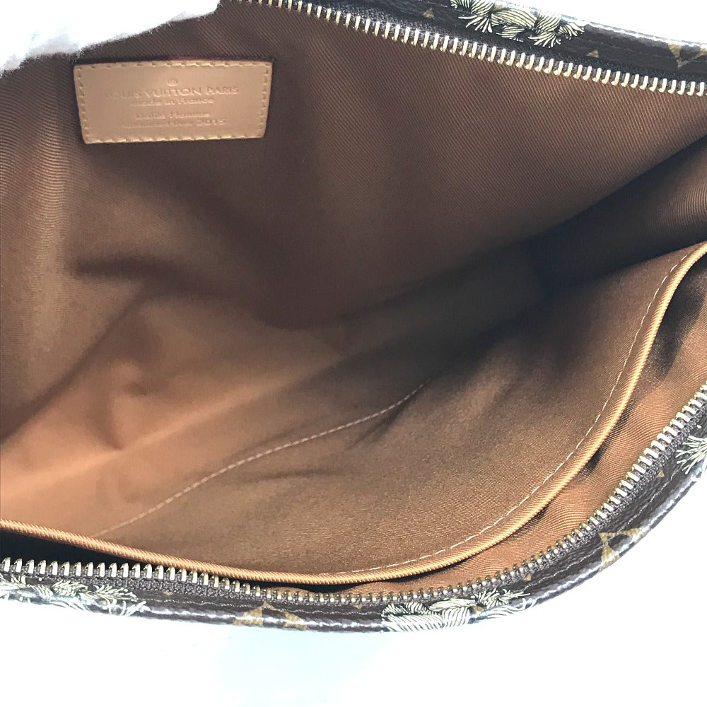 LOUIS VUITTON Clutch bag M41513 Monogram canvas Brown Monogram Christopher Nemeth Rope Pochette Voyage mens  d