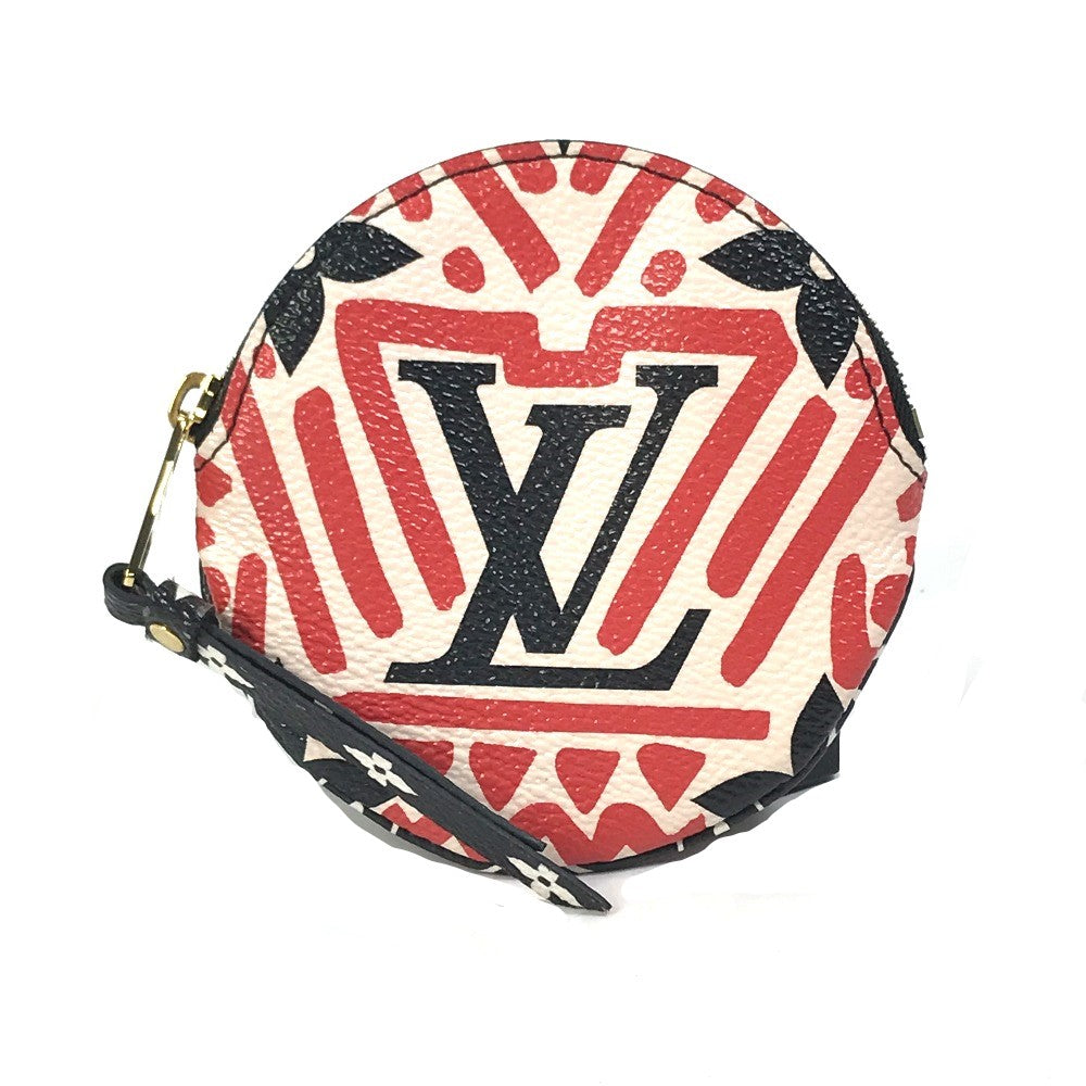 LOUIS VUITTON Coin case M69505 Monogram canvas Red x white x black LV Clafoutis Portonet Ron Women  d