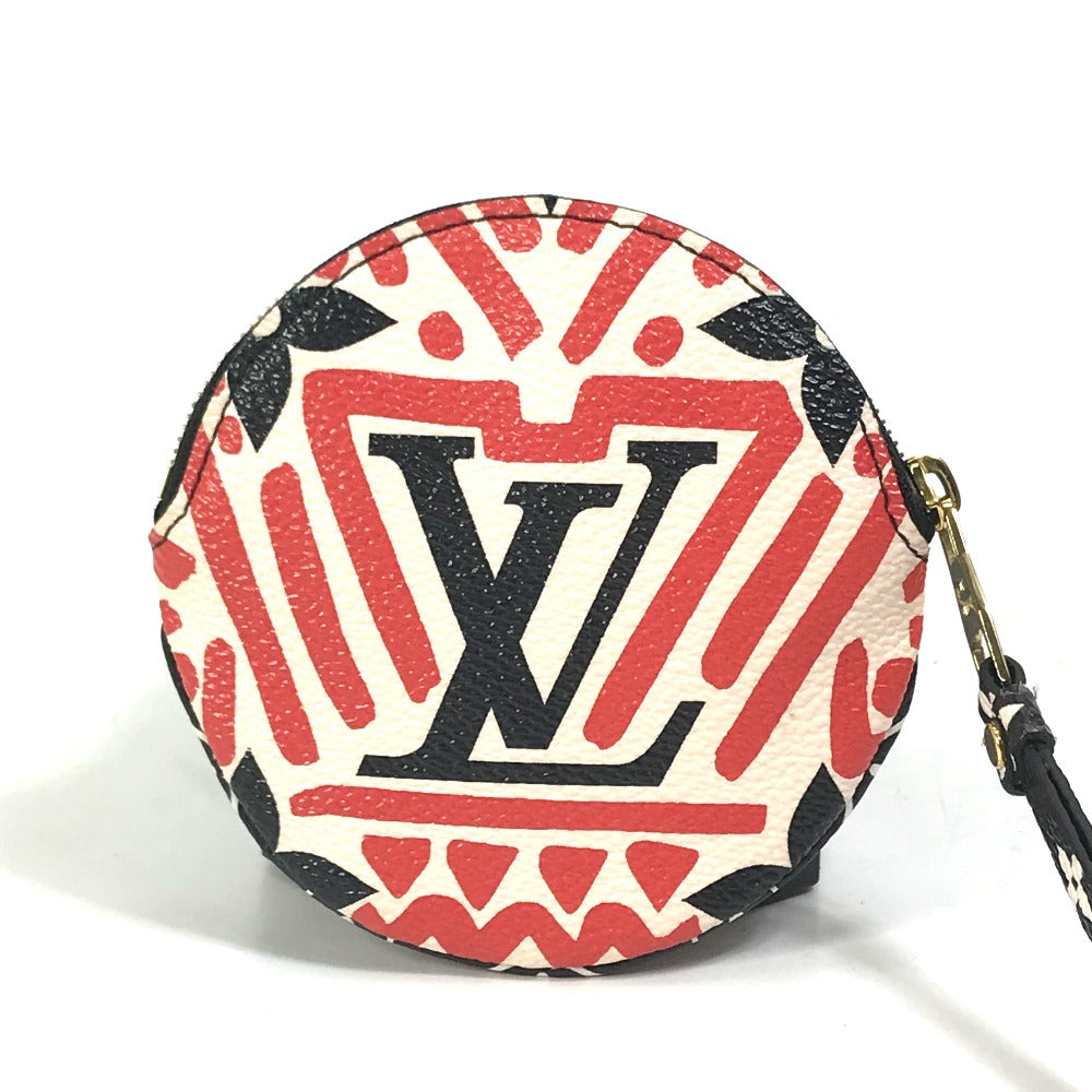 LOUIS VUITTON Coin case M69505 Monogram canvas Red x white x black LV Clafoutis Portonet Ron Women  d