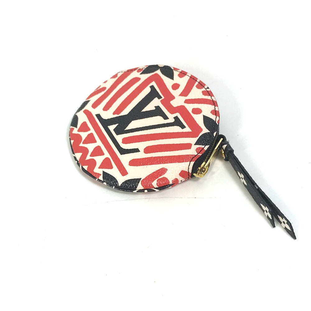 LOUIS VUITTON Coin case M69505 Monogram canvas Red x white x black LV Clafoutis Portonet Ron Women  d