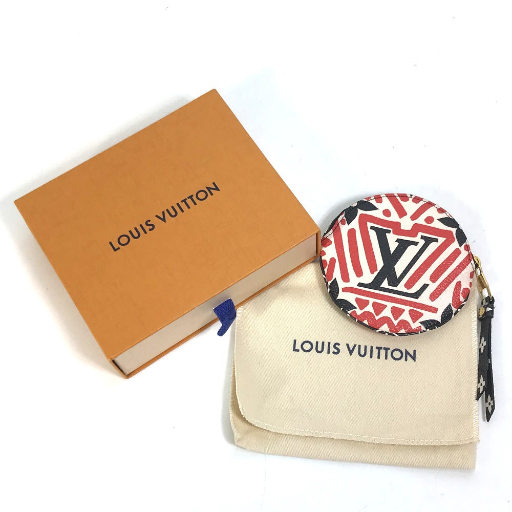 LOUIS VUITTON Coin case M69505 Monogram canvas Red x white x black LV Clafoutis Portonet Ron Women  d