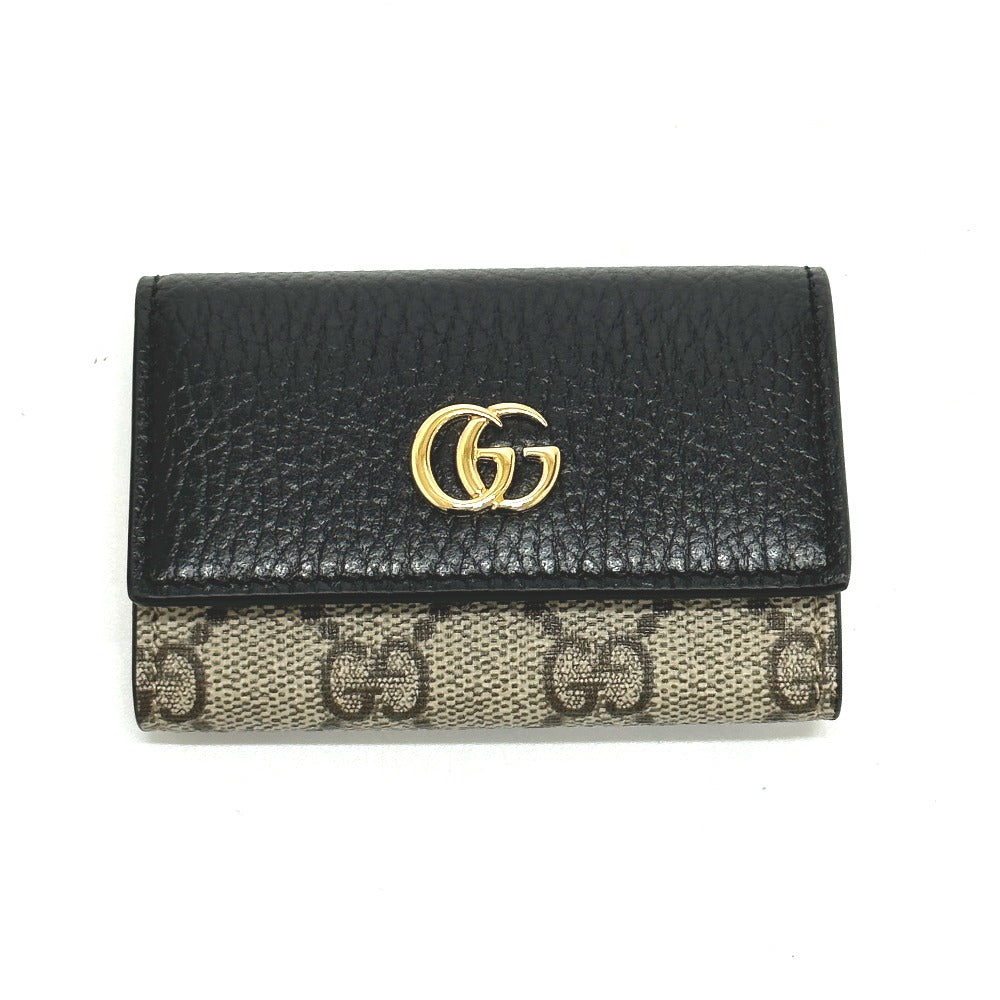 GUCCI Key case Key holder  456118 GG Supreme Canvas beige GG Marmont six hooks Women