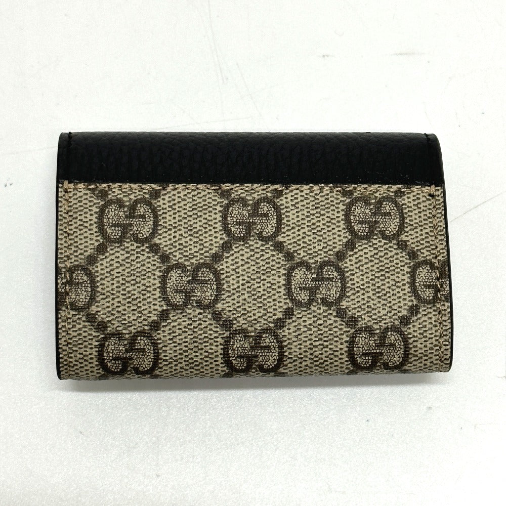 GUCCI Key case Key holder  456118 GG Supreme Canvas beige GG Marmont six hooks Women