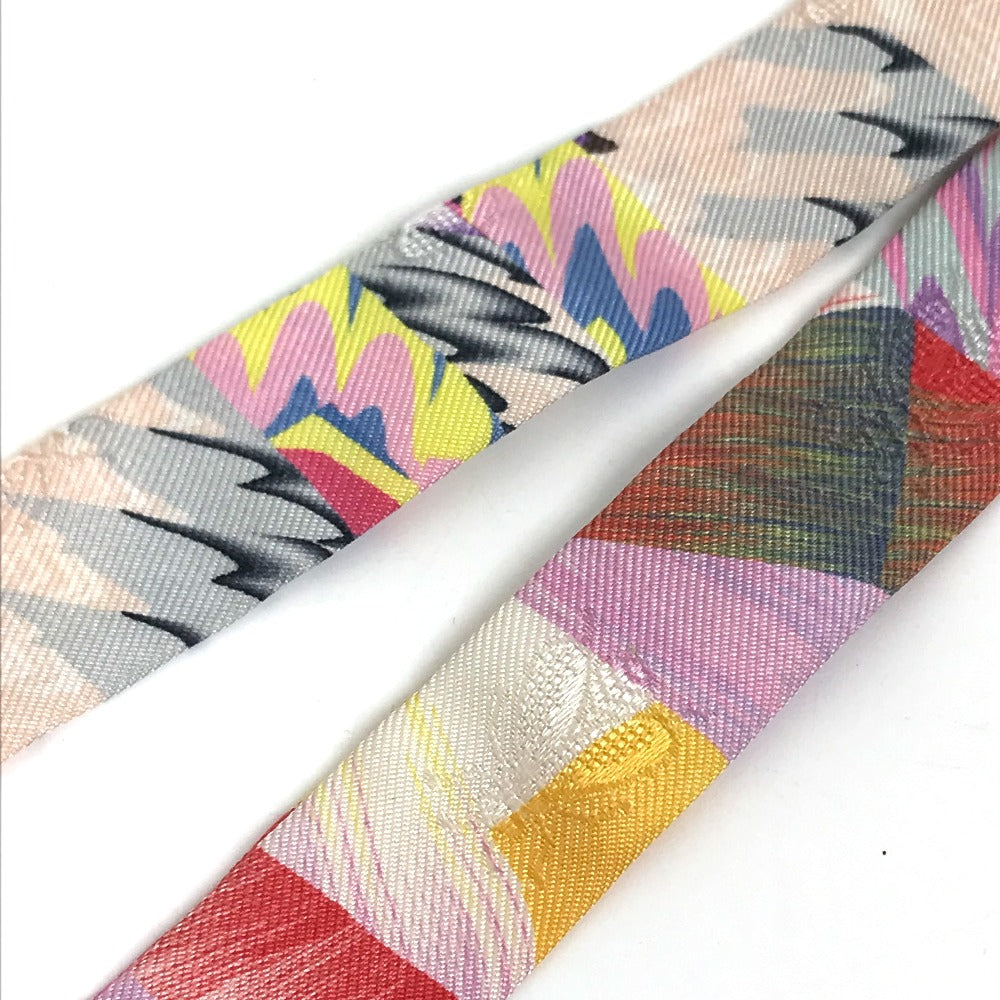HERMES scarf silk multicolor ALLOVER MARBLE SILK Twilly Doll Women  d