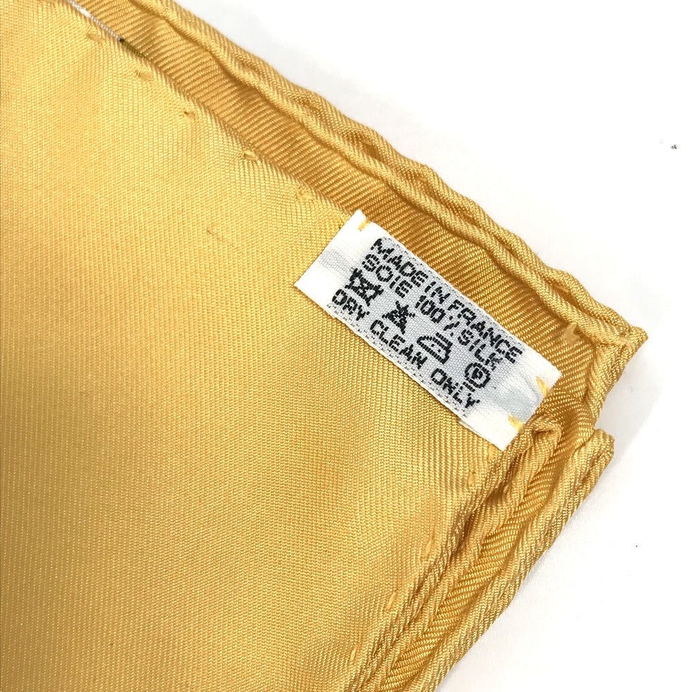 HERMES scarf silk yellow Doigts de Fee Fairy finger Women  d
