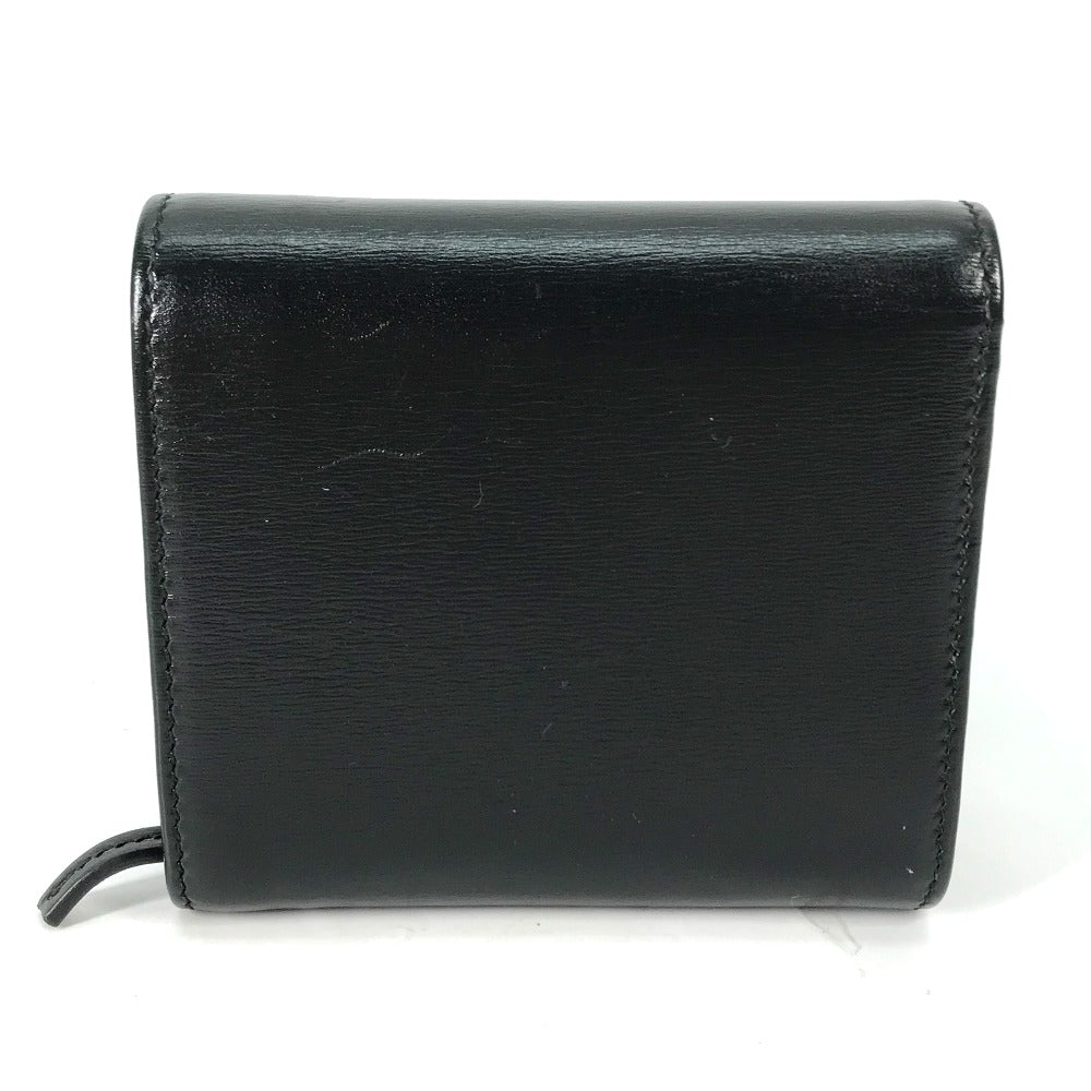 GUCCI Folded wallet 621891 leather black Horsebit Women
