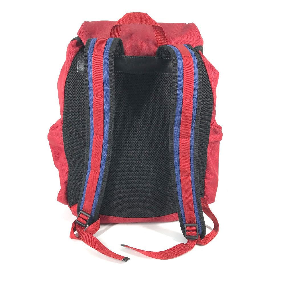 GUCCI Backpack 429037 Nylon / leather Red Sherry tiger cat head mens