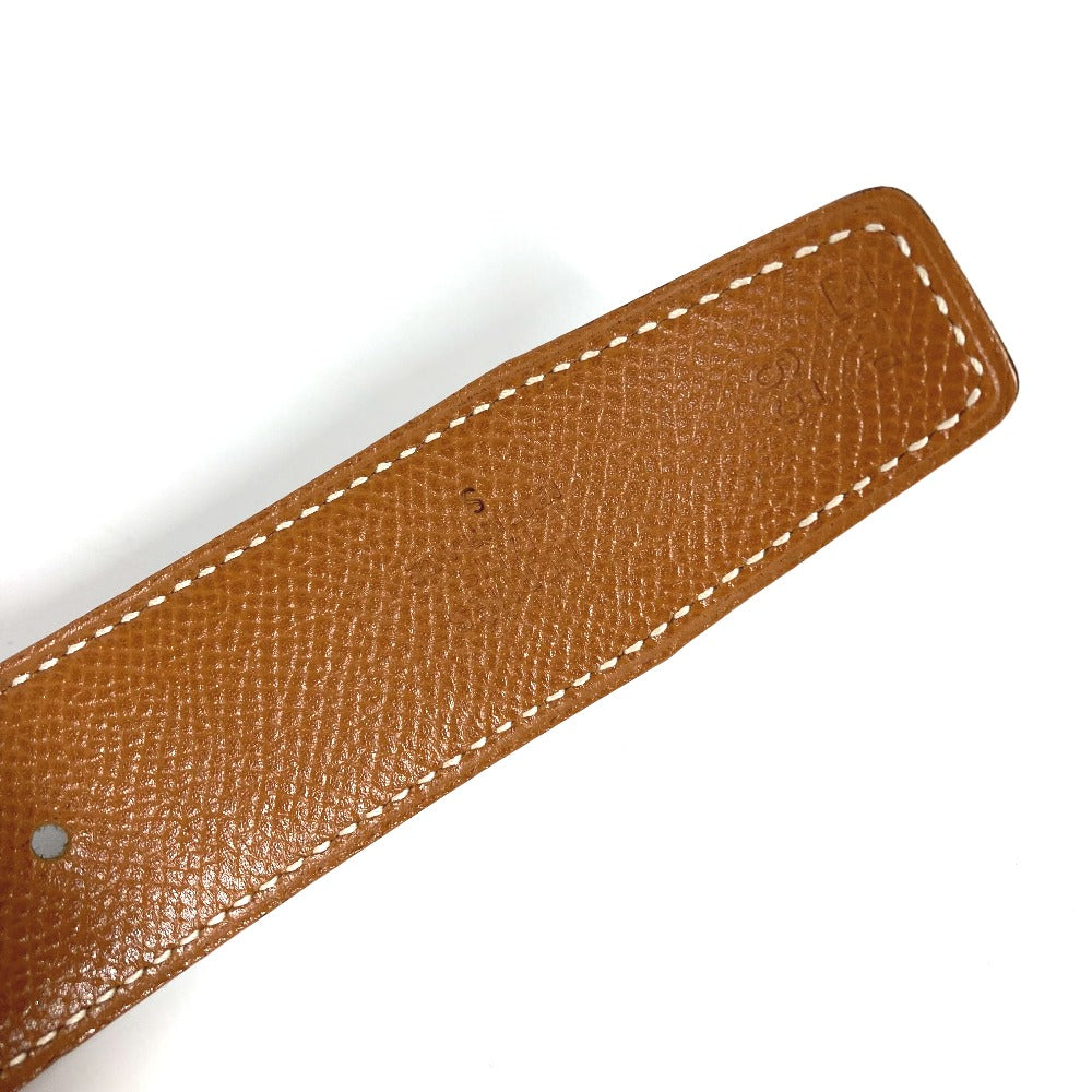 HERMES belt Calf leather Black x Leather H belt Constance Women 65  d