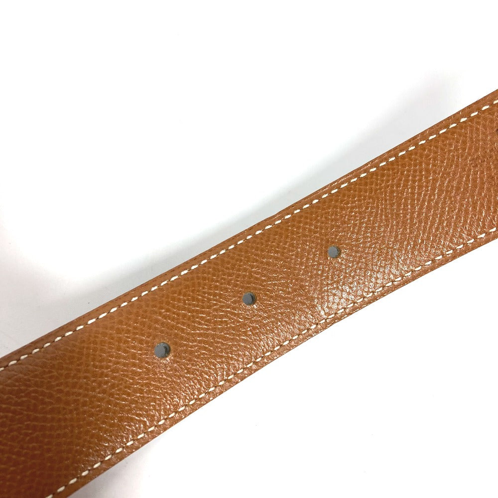 HERMES belt Calf leather Black x Leather H belt Constance Women 65  d