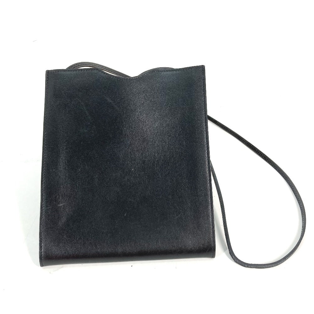 HERMES Shoulder Bag Box scarf black Onimetu Women  d