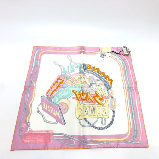 HERMES scarf silk multicolor Chevaloscope Neon Chevaloscope Neon Carre45 Women  d