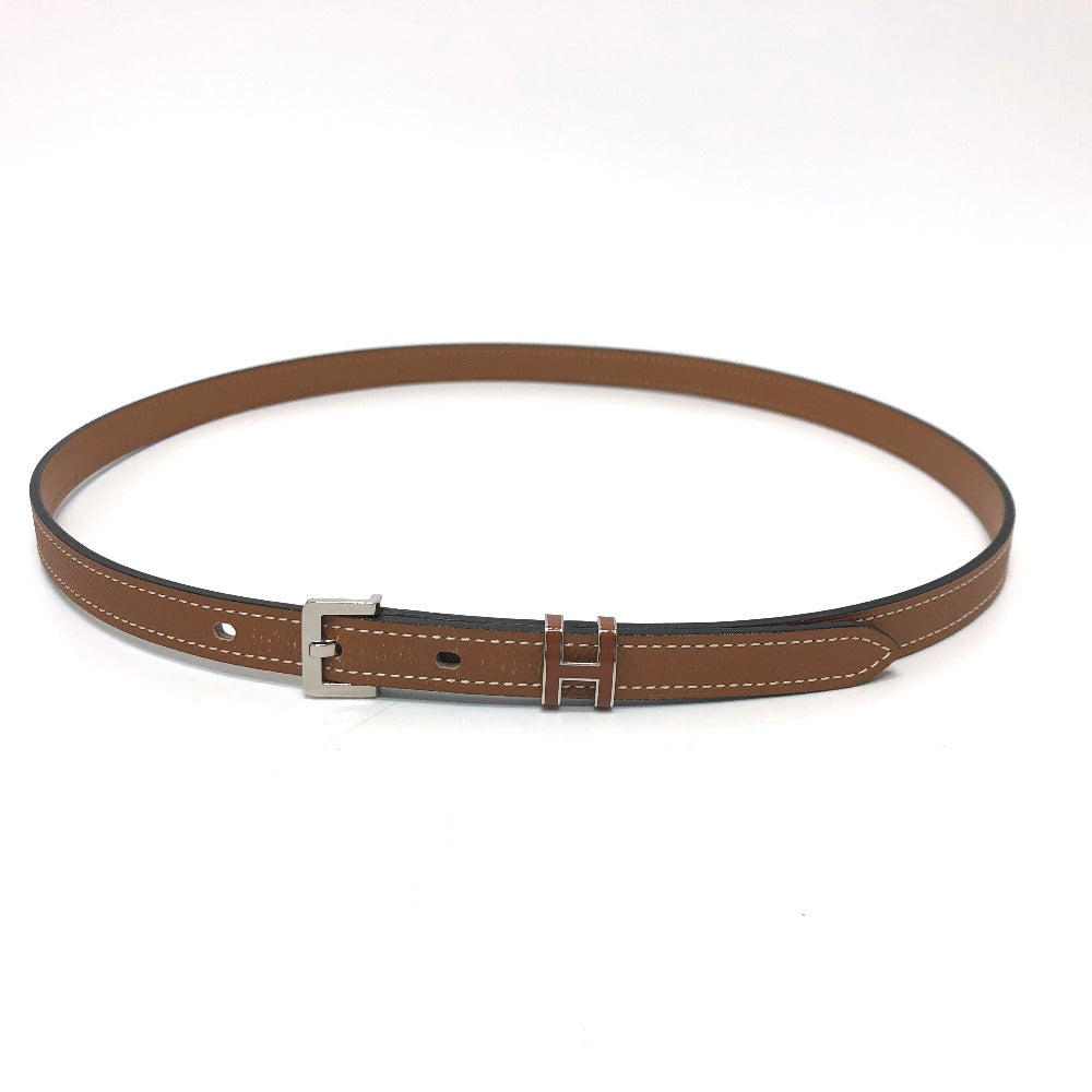 HERMES belt Epsom Brown Belt "Pop H" 15 Women 80  d