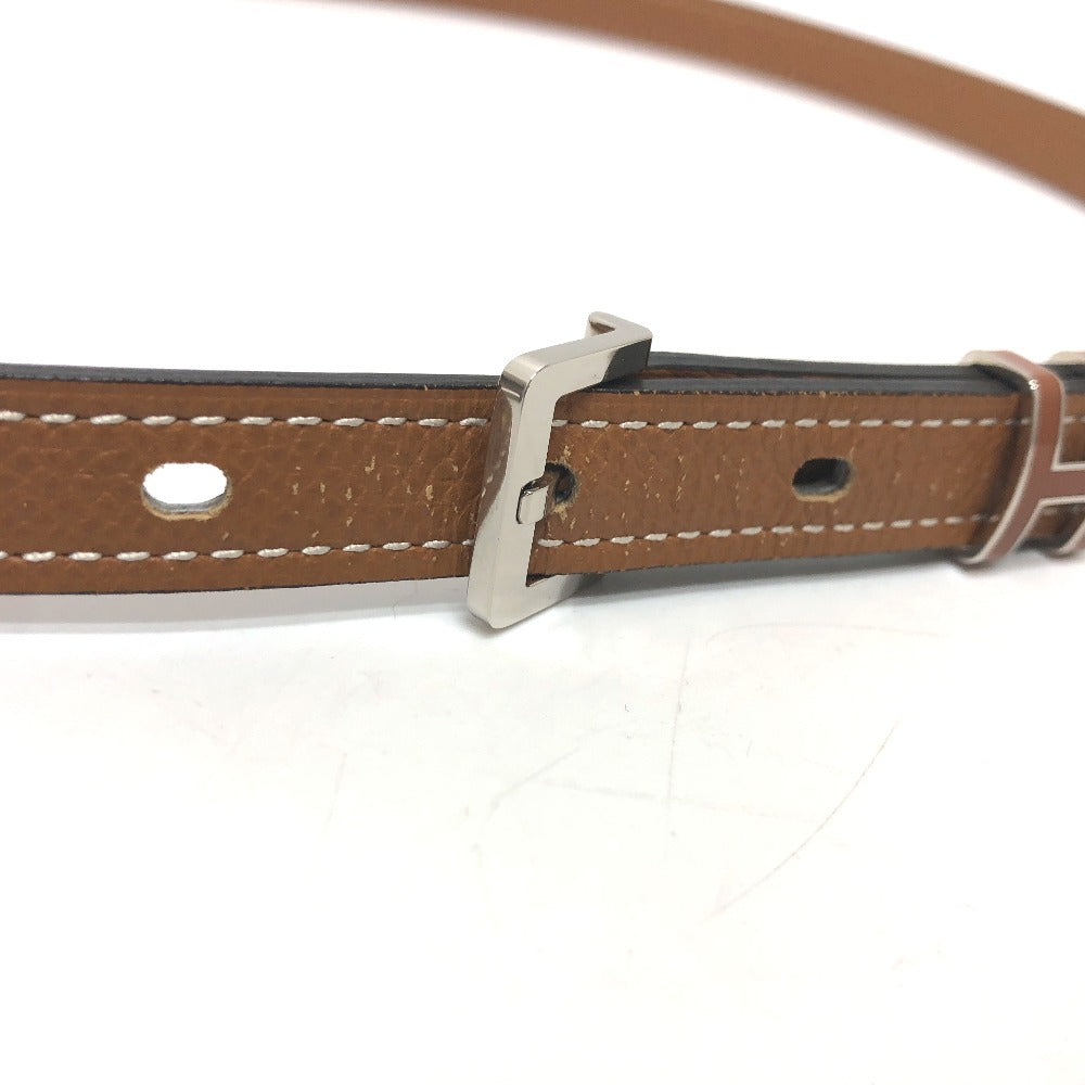 HERMES belt Epsom Brown Belt "Pop H" 15 Women 80  d